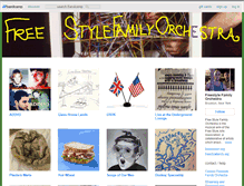 Tablet Screenshot of freestylefamilyorchestra.bandcamp.com