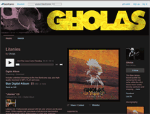 Tablet Screenshot of gholas.bandcamp.com
