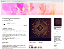 Tablet Screenshot of goodnightgolddust.bandcamp.com