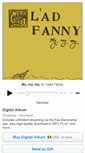 Mobile Screenshot of gladfanny.bandcamp.com