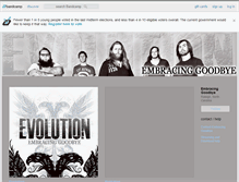 Tablet Screenshot of embracinggoodbye.bandcamp.com