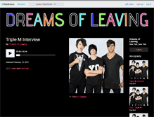 Tablet Screenshot of dreamsofleaving.bandcamp.com