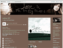 Tablet Screenshot of janeandtheprettypleases.bandcamp.com