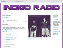 Tablet Screenshot of indigoradio.bandcamp.com