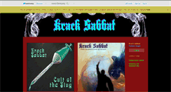 Desktop Screenshot of kracksabbat.bandcamp.com
