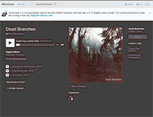 Tablet Screenshot of deadbranches.bandcamp.com