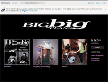 Tablet Screenshot of bigbigplans.bandcamp.com