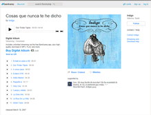 Tablet Screenshot of indigomusica.bandcamp.com