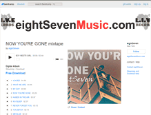 Tablet Screenshot of eightsevenmusic.bandcamp.com