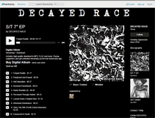 Tablet Screenshot of decayedrace.bandcamp.com