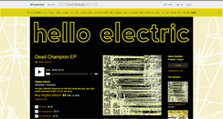 Desktop Screenshot of helloelectric.bandcamp.com