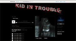 Desktop Screenshot of kidintrouble.bandcamp.com
