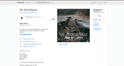 Desktop Screenshot of myapocalypse2012.bandcamp.com