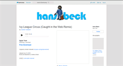 Desktop Screenshot of hansbeck.bandcamp.com