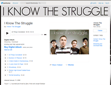 Tablet Screenshot of iknowthestruggle.bandcamp.com