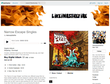 Tablet Screenshot of likeiwasthefire.bandcamp.com