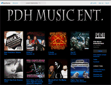 Tablet Screenshot of pdhmusicent.bandcamp.com