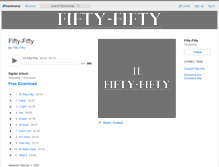 Tablet Screenshot of fifty-fifty.bandcamp.com