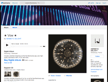 Tablet Screenshot of hermeticdelight.bandcamp.com