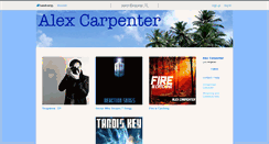 Desktop Screenshot of alexcarpenter.bandcamp.com