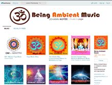 Tablet Screenshot of beingambientmusic.bandcamp.com