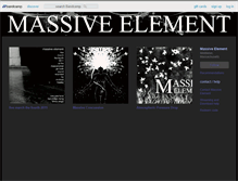 Tablet Screenshot of massiveelement.bandcamp.com