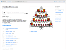 Tablet Screenshot of holidayhullabaloo.bandcamp.com