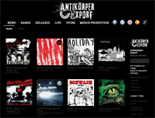 Tablet Screenshot of antikoerper-export.bandcamp.com