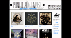 Desktop Screenshot of ponloaltomusic.bandcamp.com