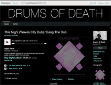 Tablet Screenshot of drumsofdeath.bandcamp.com