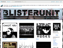 Tablet Screenshot of blisterunit.bandcamp.com