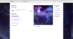 Desktop Screenshot of evangelions.bandcamp.com