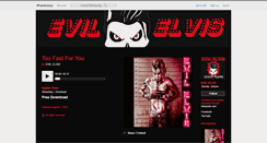 Desktop Screenshot of evilelvis.bandcamp.com