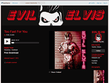 Tablet Screenshot of evilelvis.bandcamp.com