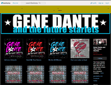 Tablet Screenshot of genedanteandthefuturestarlets.bandcamp.com