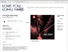 Tablet Screenshot of loveyoulongtime.bandcamp.com