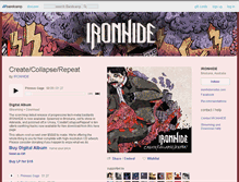 Tablet Screenshot of ironhide.bandcamp.com