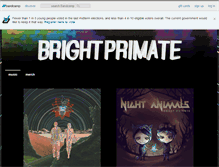 Tablet Screenshot of brightprimate.bandcamp.com