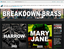 Tablet Screenshot of breakdownbrass.bandcamp.com