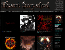 Tablet Screenshot of heartimpaled.bandcamp.com