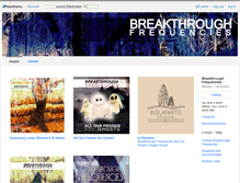 Tablet Screenshot of breakthroughfrequencies.bandcamp.com