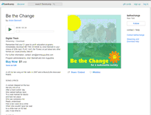 Tablet Screenshot of bethechange.bandcamp.com