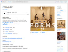 Tablet Screenshot of formsband.bandcamp.com