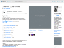 Tablet Screenshot of nicknightingale.bandcamp.com