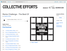 Tablet Screenshot of collectiveefforts.bandcamp.com