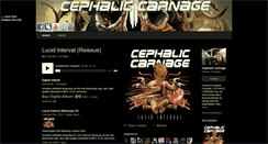 Desktop Screenshot of cephaliccarnage.bandcamp.com