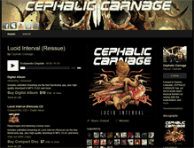 Tablet Screenshot of cephaliccarnage.bandcamp.com