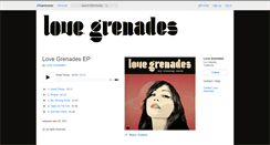 Desktop Screenshot of lovegrenades.bandcamp.com