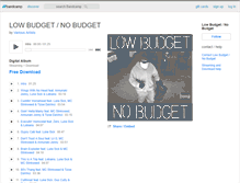 Tablet Screenshot of lowbudgetnobudget.bandcamp.com