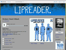Tablet Screenshot of lipreader.bandcamp.com